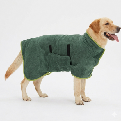 Pet Microfiber Bathrobe — The Post-Bath Wrap Your Dog Actually Deserves
