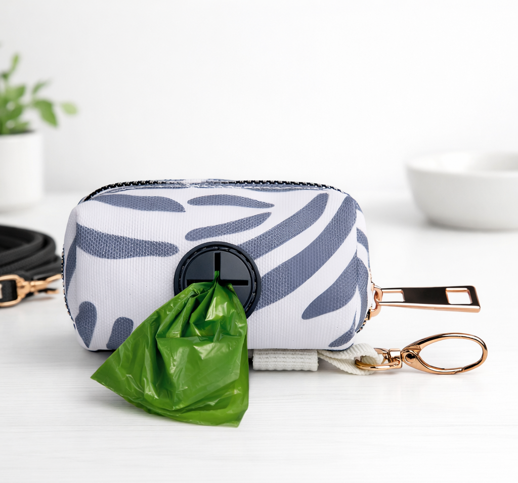 Dog Poop Bag Holder for Leash | Lightweight Waste Bag Dispenser with Metal Clip