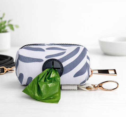 Dog Poop Bag Holder for Leash | Lightweight Waste Bag Dispenser with Metal Clip