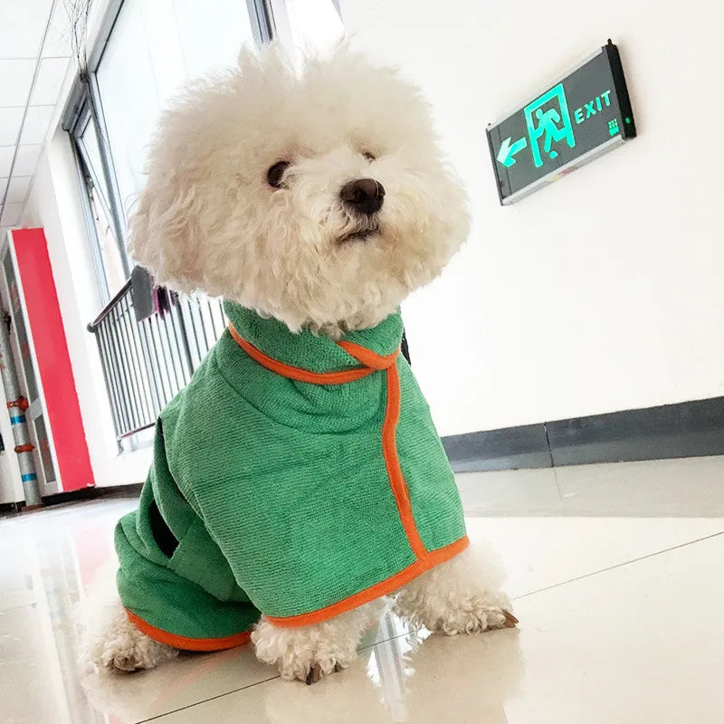 Pet Microfiber Bathrobe — The Post-Bath Wrap Your Dog Actually Deserves