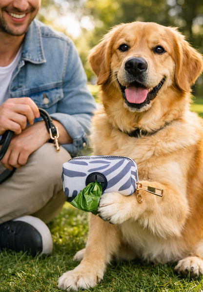 Dog Poop Bag Holder for Leash | Lightweight Waste Bag Dispenser with Metal Clip